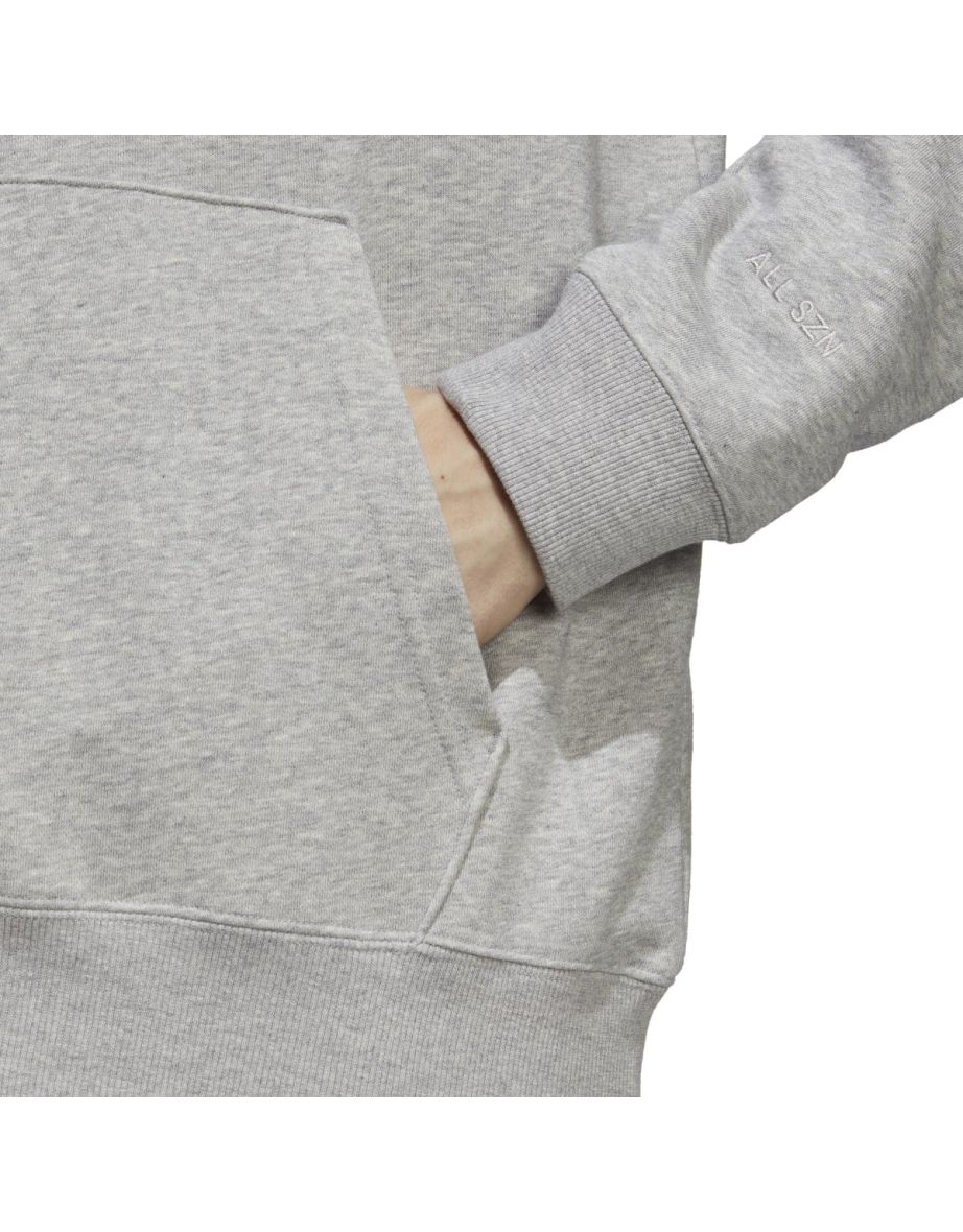Men's adidas All SZN French Terry Hoodie in Grey - 7
