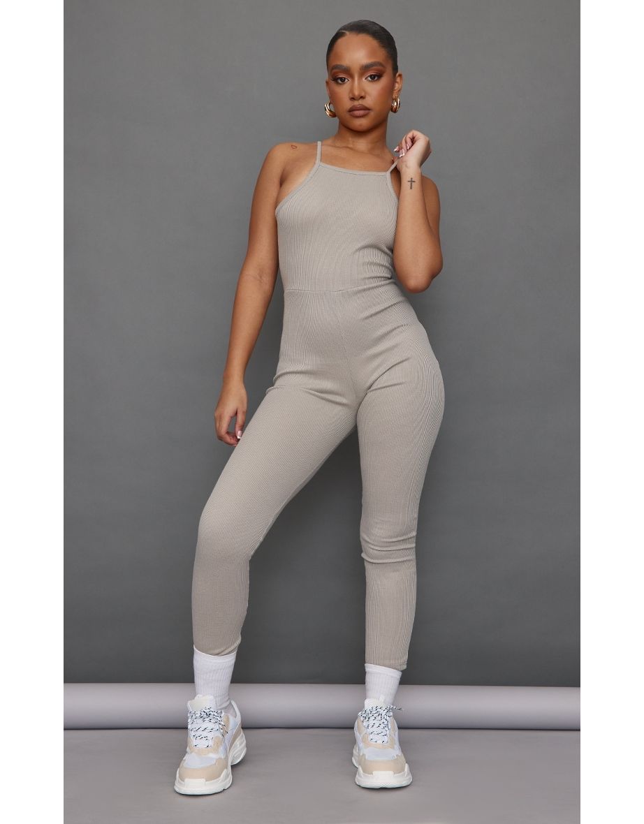 Petite deals grey jumpsuit