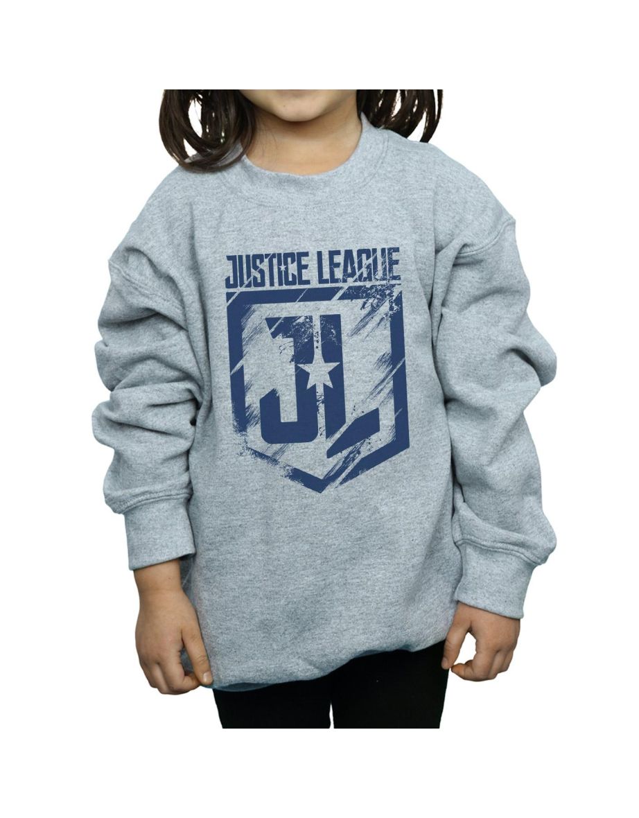 DC Comics Girls Justice League Movie Indigo Logo Sweatshirt - 3