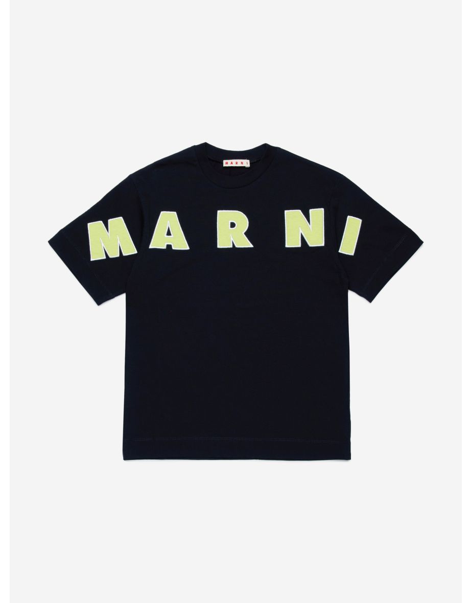 MARNI Kids Logo T-Shirt in Black
