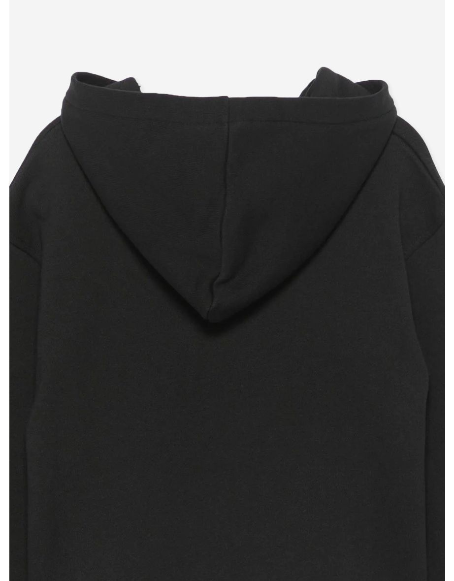 Kids Bear Logo Hoodie in Black - 3