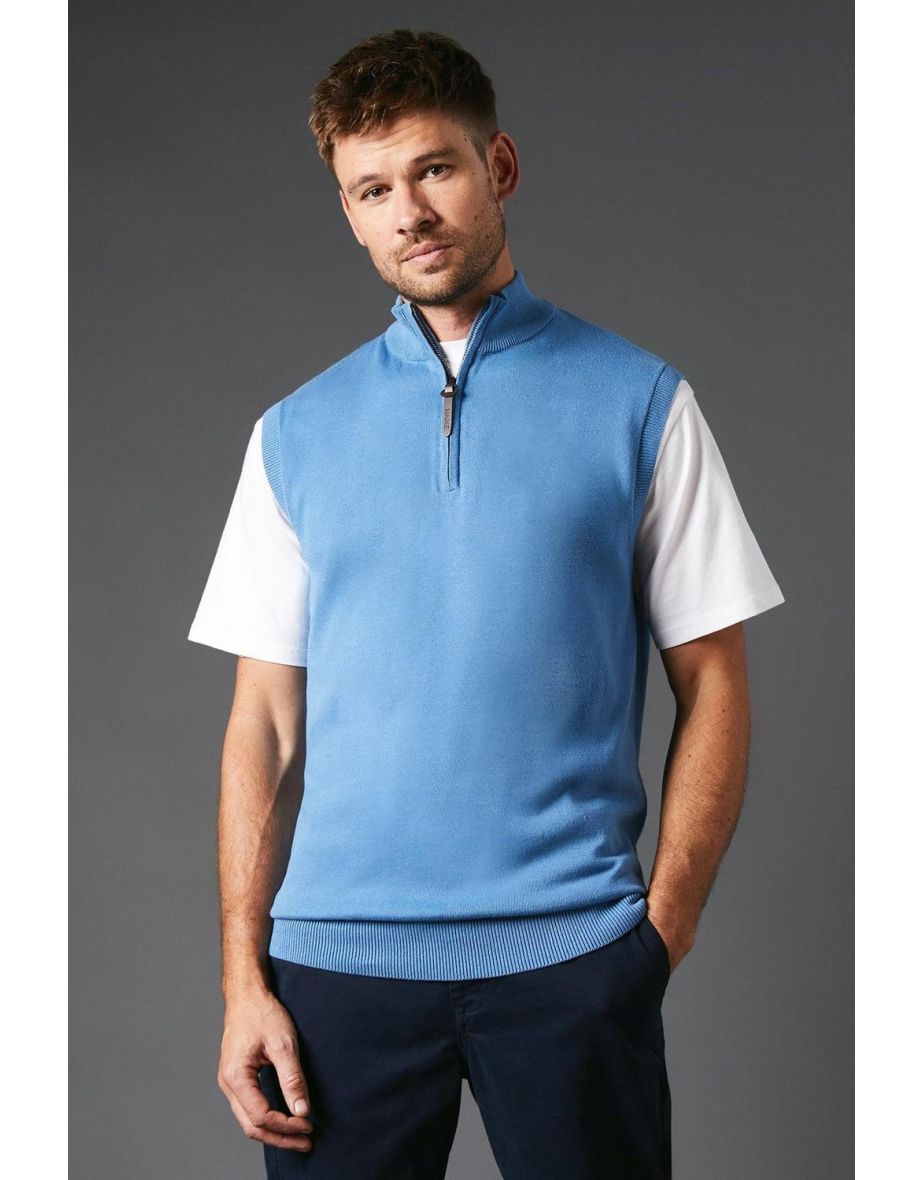 Zip Neck vest sweater - 3