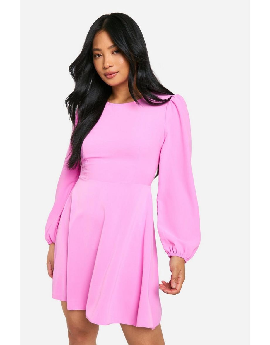 Bow back skater dress cheap