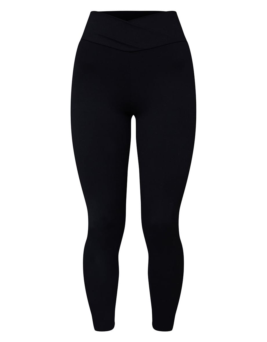 Black Sculpt Luxe Ruched Bum Gym Leggings - 4