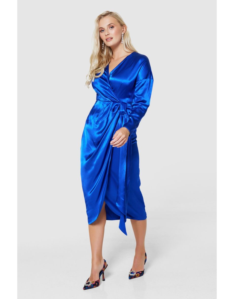 Shop Closet London Royal Blue Pencil Dress Online in Kuwait VogaCloset