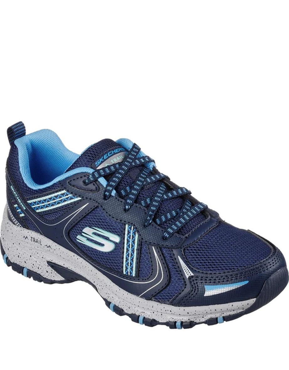 Navy clearance leather skechers