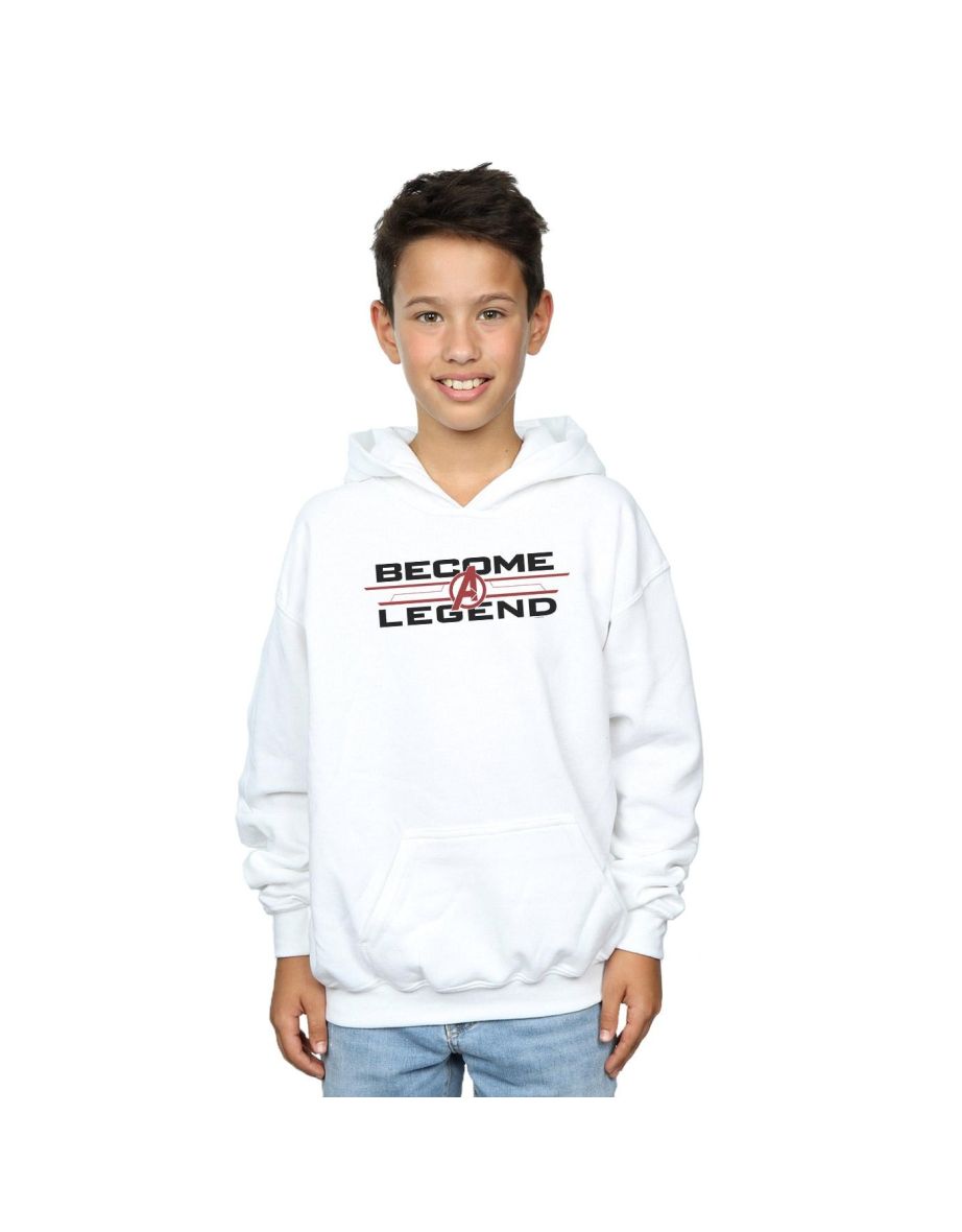 Shop Marvel Boys Avengers Endgame Become A Legend Hoodie White Online in Bahrain VogaCloset