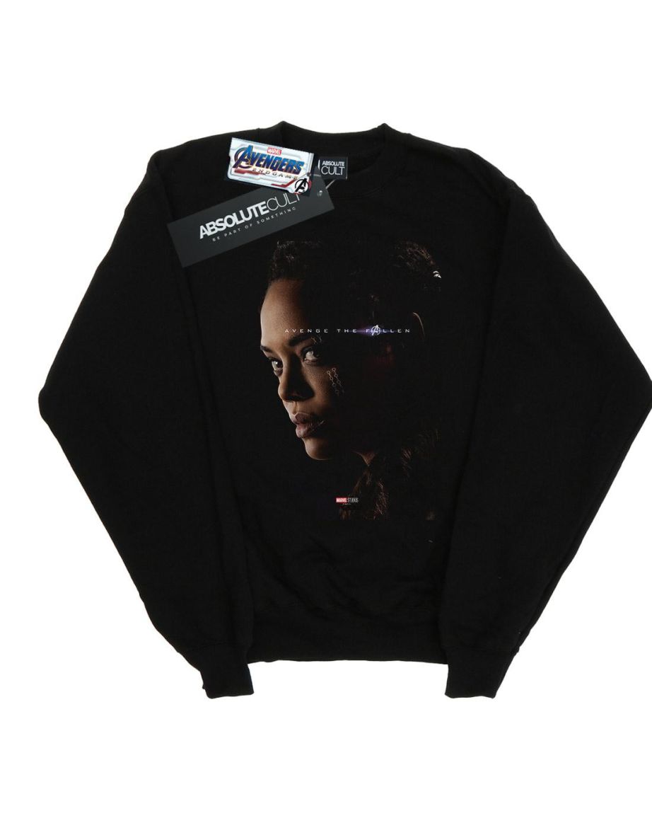 Marvel Girls Avengers Endgame Avenge The Fallen Valkyrie Sweatshirt - Black - 1