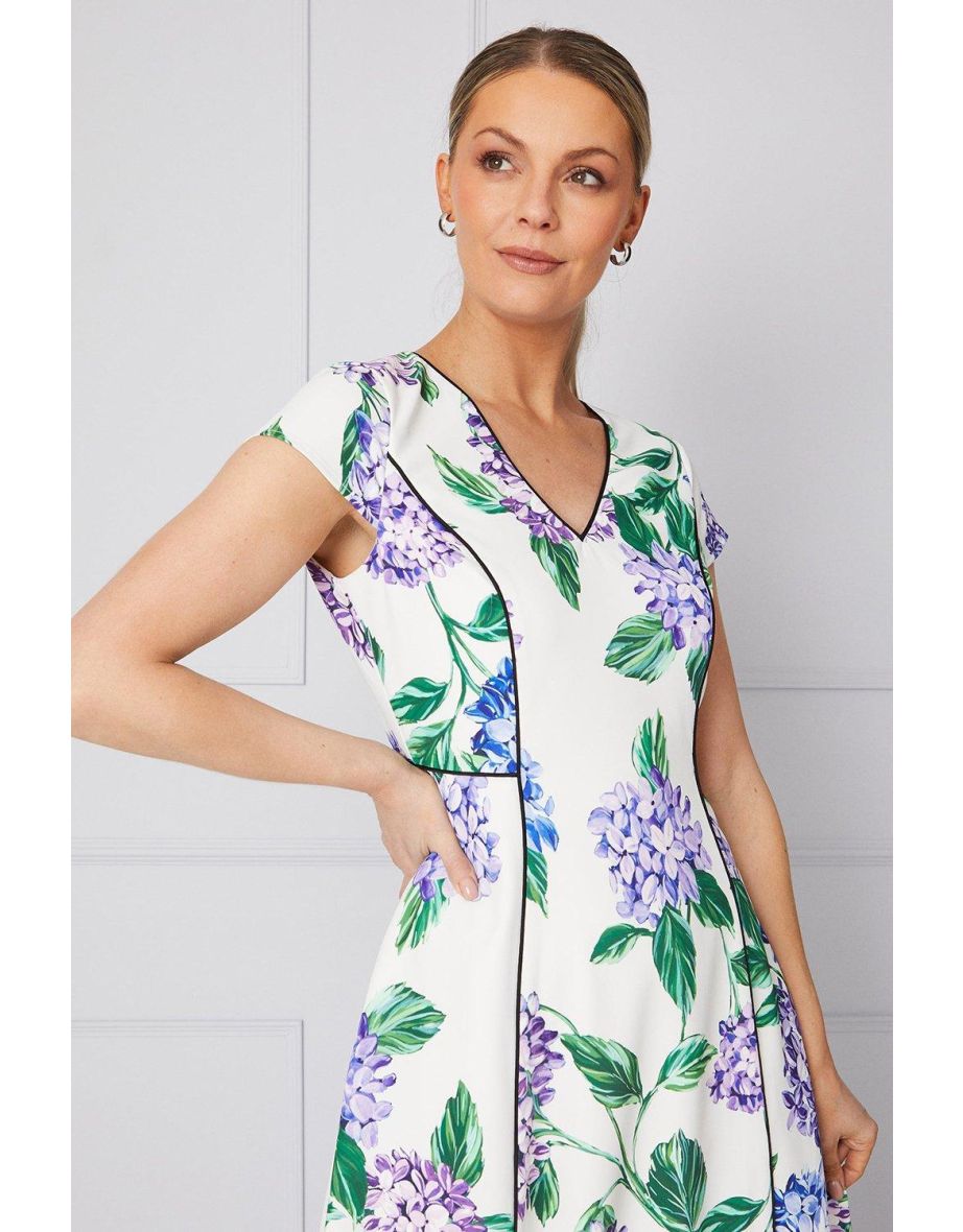 Floral Binding Detail  Dress - 3