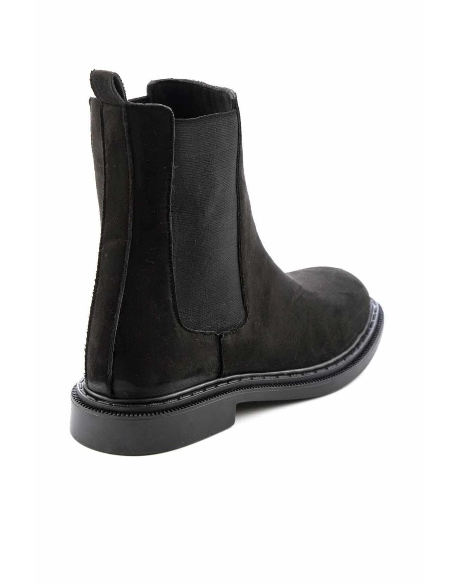 Black Suede Women's Boots & Booties - 3