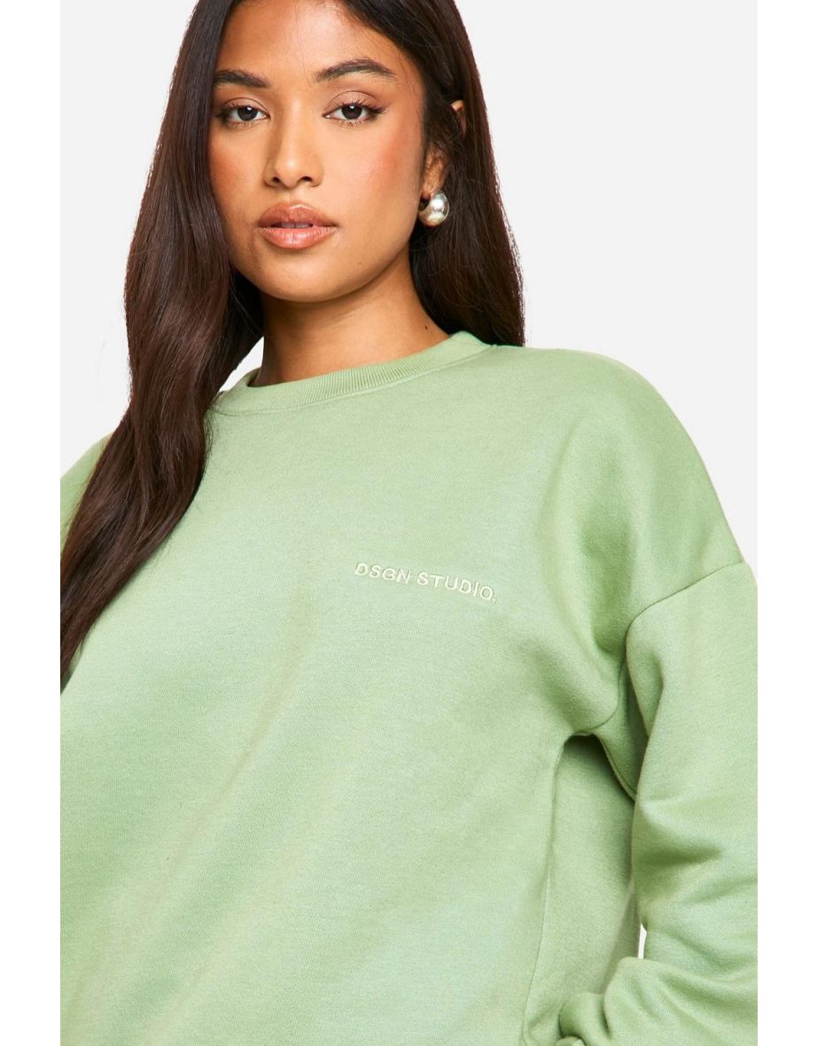 Petite Dsgn Studio Embroided Tracksuit - green - 3