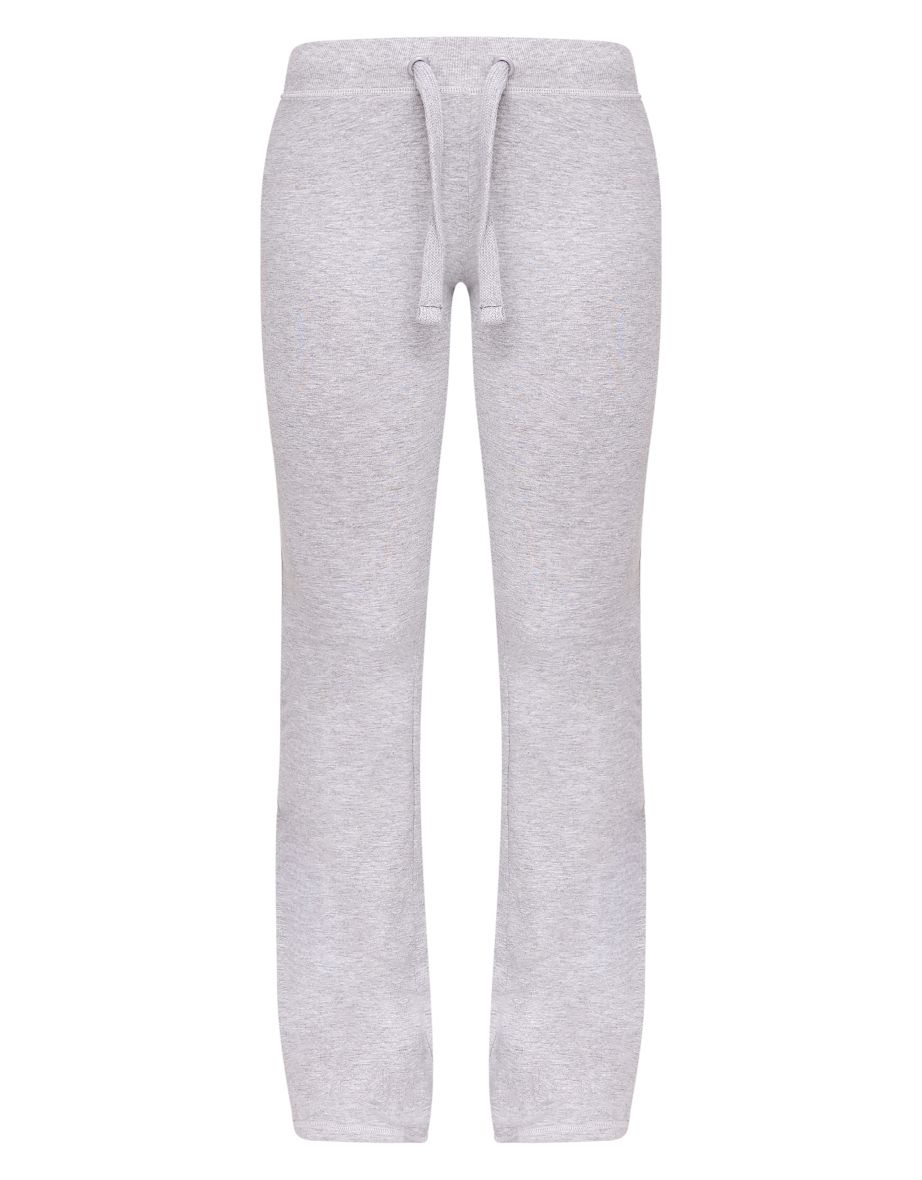 Grey Marl Low Rise Skinny Flare Trousers - 4