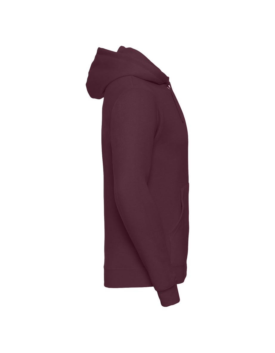 Russell Mens Plain Hoodie - Burgundy - 2