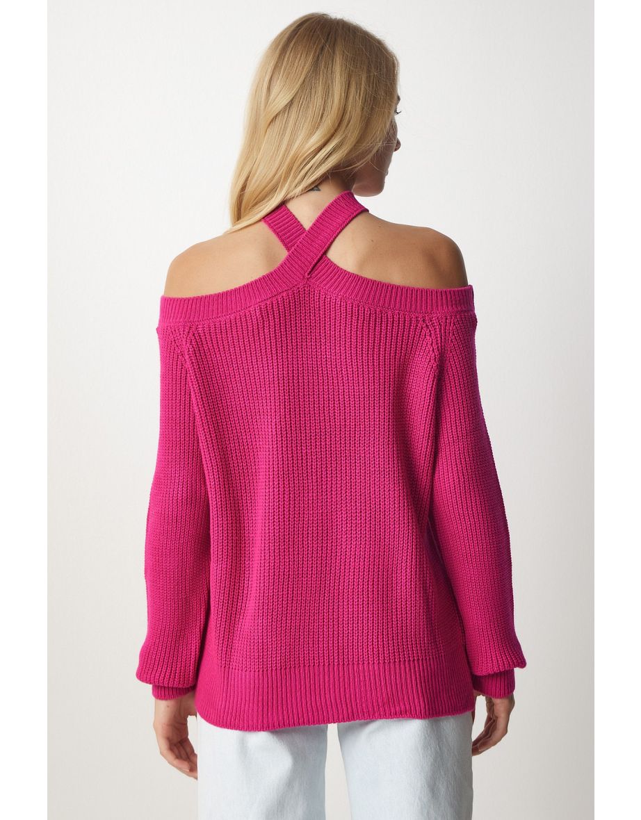 Pink Knitted Sweater - 4