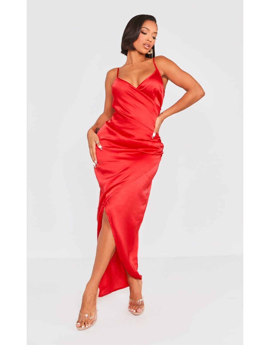 Plt red wrap dress hotsell