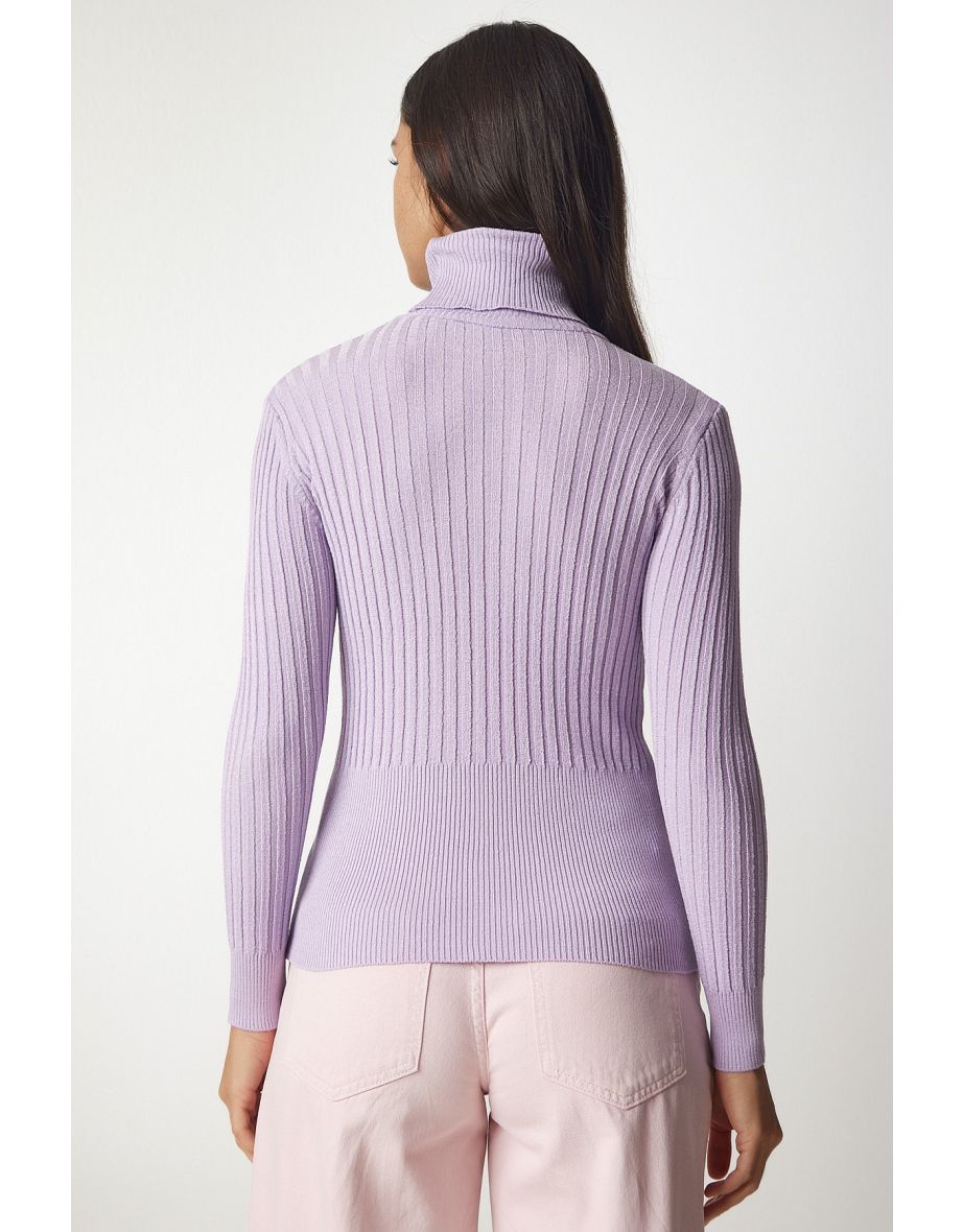 Sweater - Purple - Fitted - 5