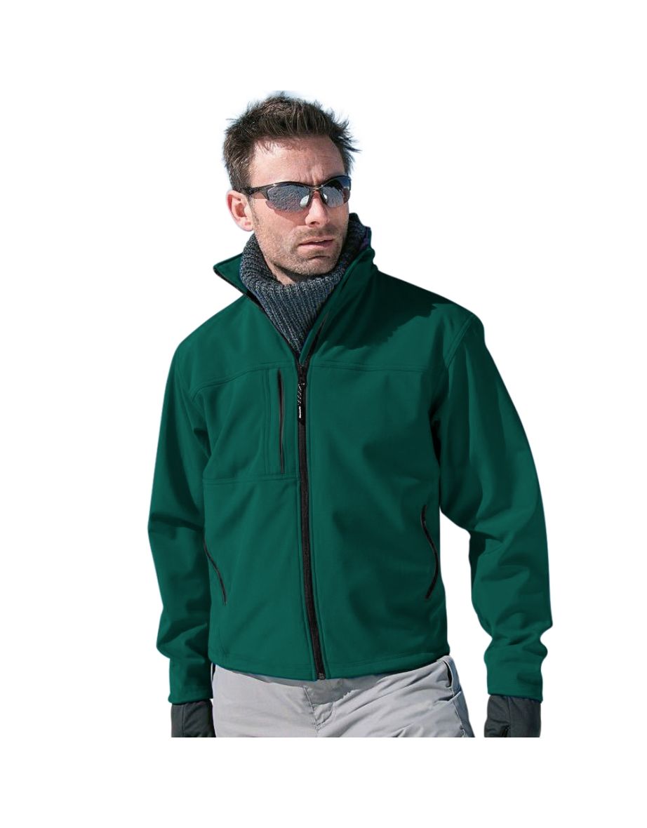 Result Mens Softshell Premium 3 Layer Performance Jacket (Waterproof, Windproof & Breathable) - Bottle Green