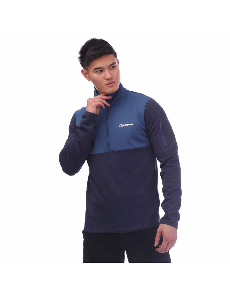 Men's Berghaus Sidley Half-Zip 3.0 Fleece Jacket in Blue
