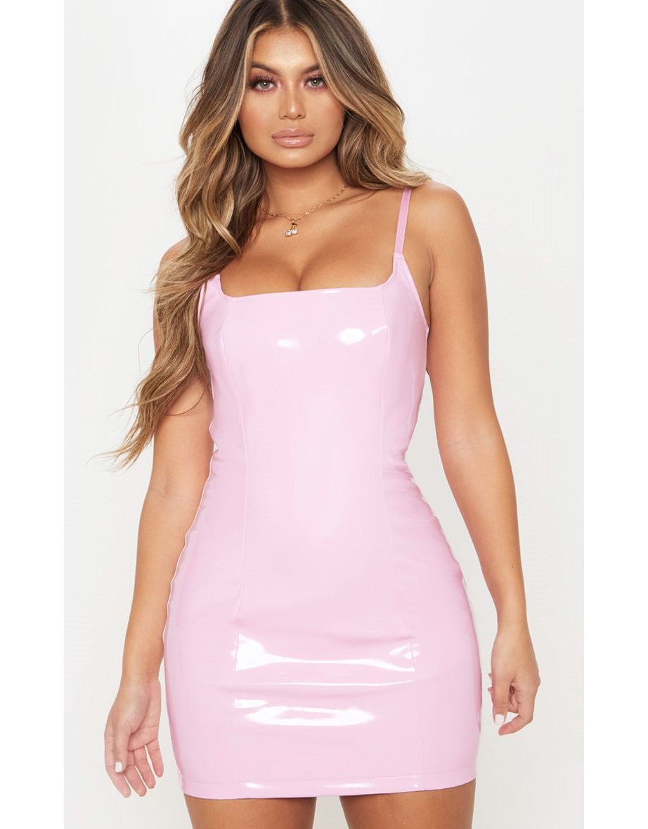 Pastel pink bodycon dress hotsell