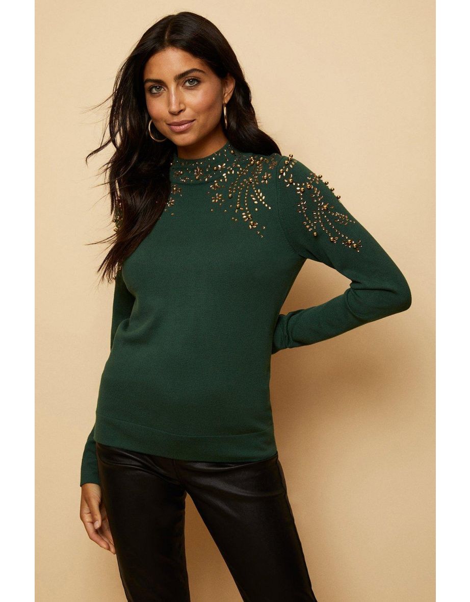 Wallis embellished jumper online