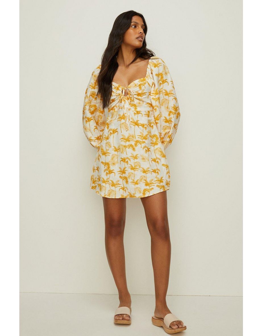 Oasis floral tie skater dress clearance