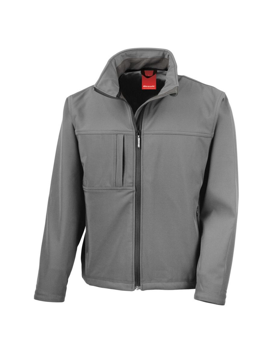 Result Mens Softshell Premium 3 Layer Performance Jacket (Waterproof, Windproof & Breathable) - Workguard Grey - 1