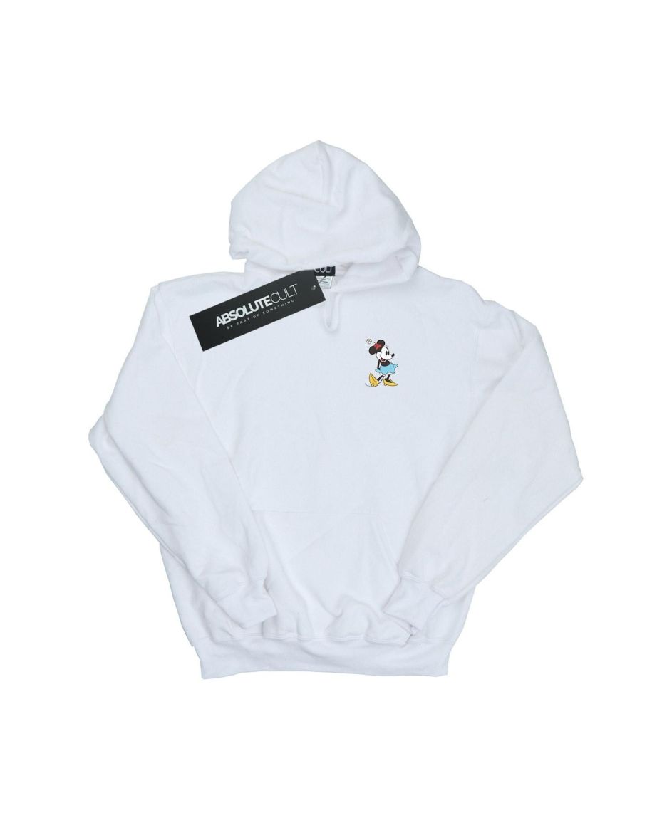 Disney Womens/Ladies Minnie Mouse Kick Chest Hoodie - White - 3