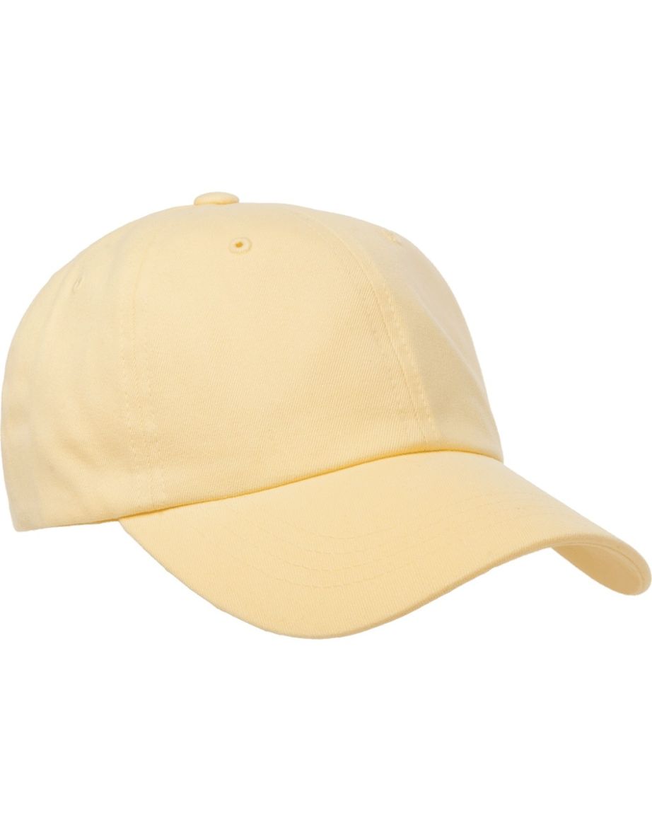 Flexfit By Yupoong Peached Cotton Twill Dad Cap - Yellow - 3