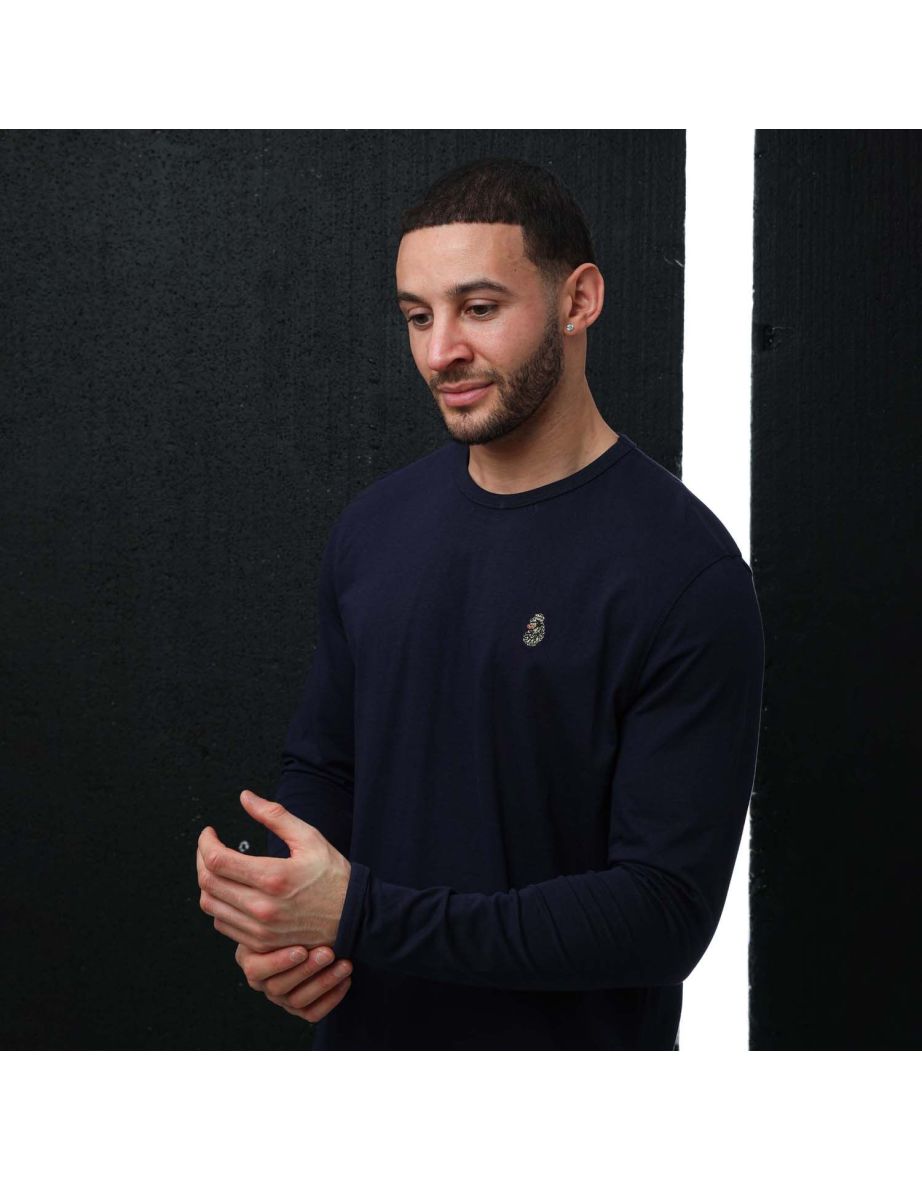Men's Luke 1977 Trous Long Sleeve T-Shirt in Blue - 3