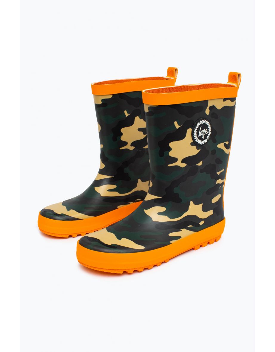 Kids deals camo wellies