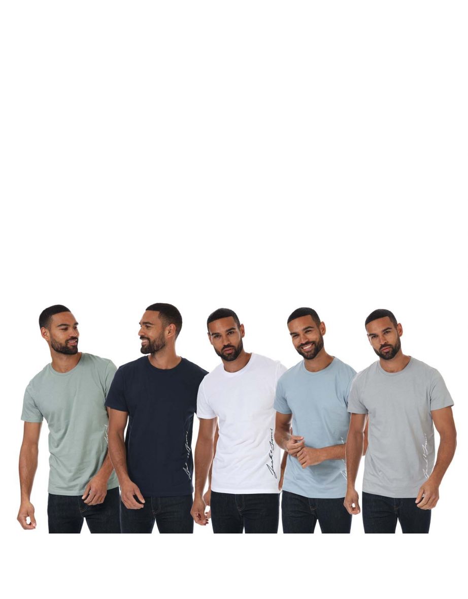 Men's Jack Jones Jack 5 Pack T-Shirts in other - 4