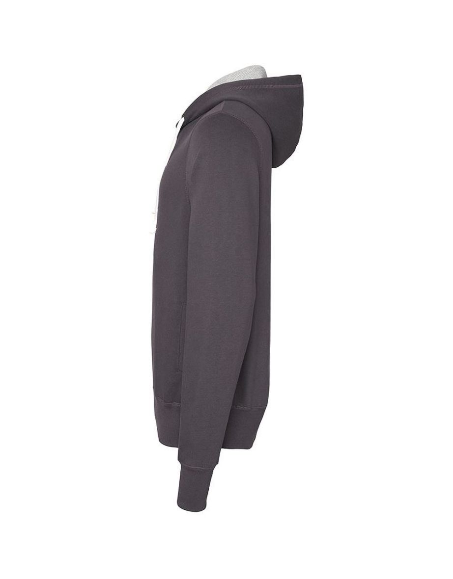 AWDis Just Hoods Mens Chunky Pullover Hoodie - Charcoal - 2