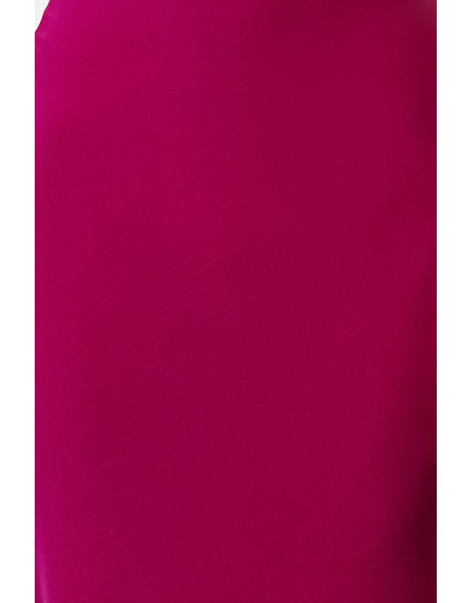 Fuchsia Straight Bodycone/Fitting Strappy Stretchy Knitted Dress - 6