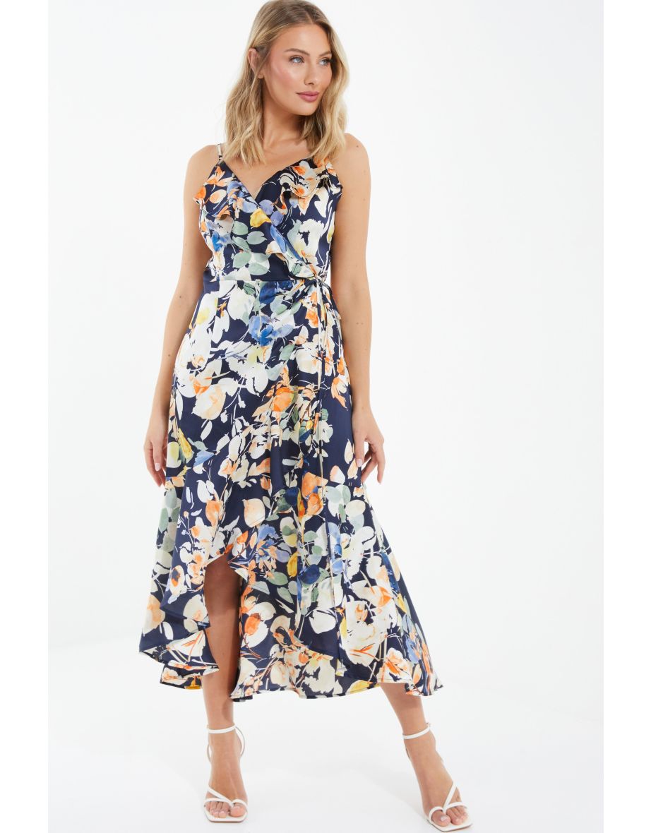 Navy floral dress quiz best sale