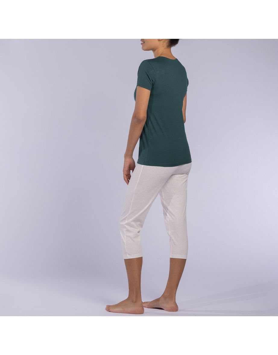 Java Cropped Pyjamas in Cotton Jersey - 2