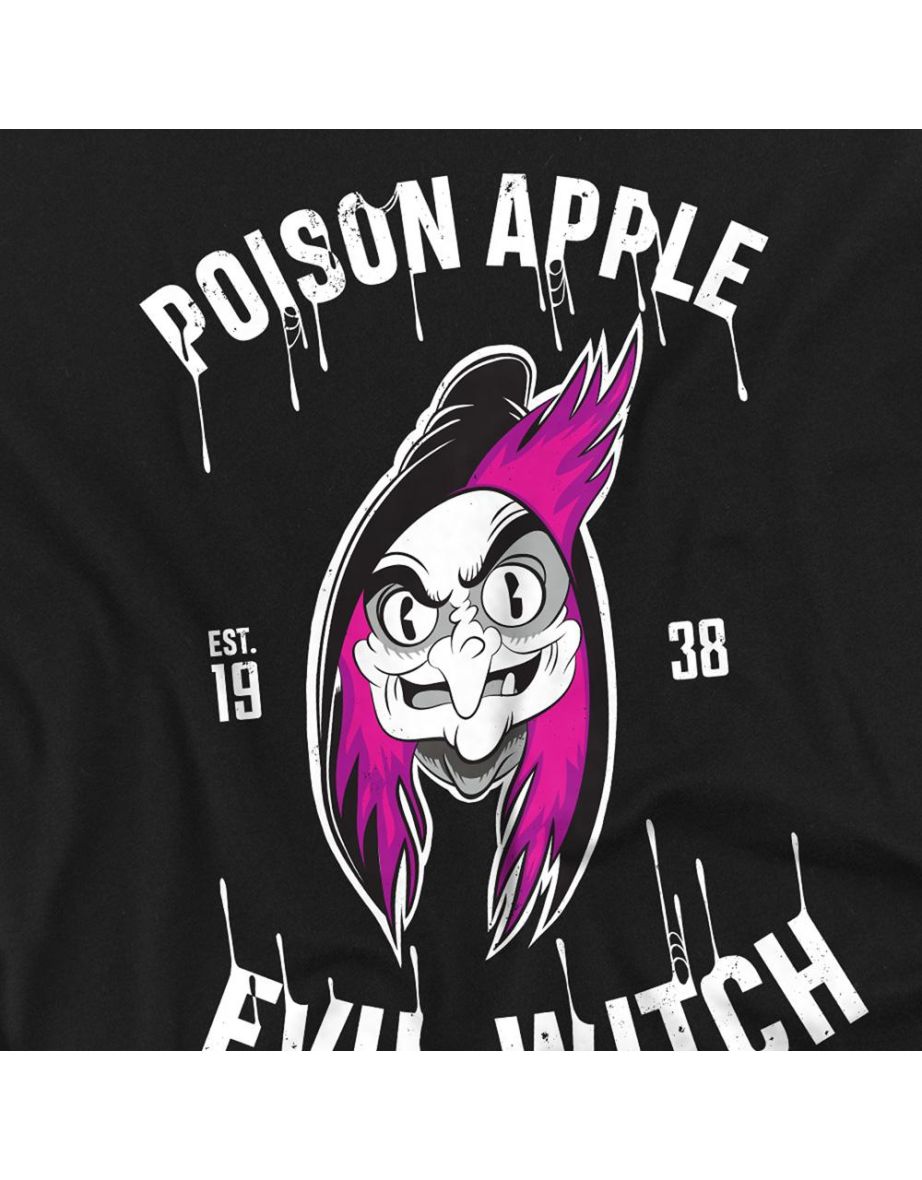 Snow White And The Seven Dwarfs Adult Est. 1938 Wicked Witch Poison Apple T-Shirt - Black - 2