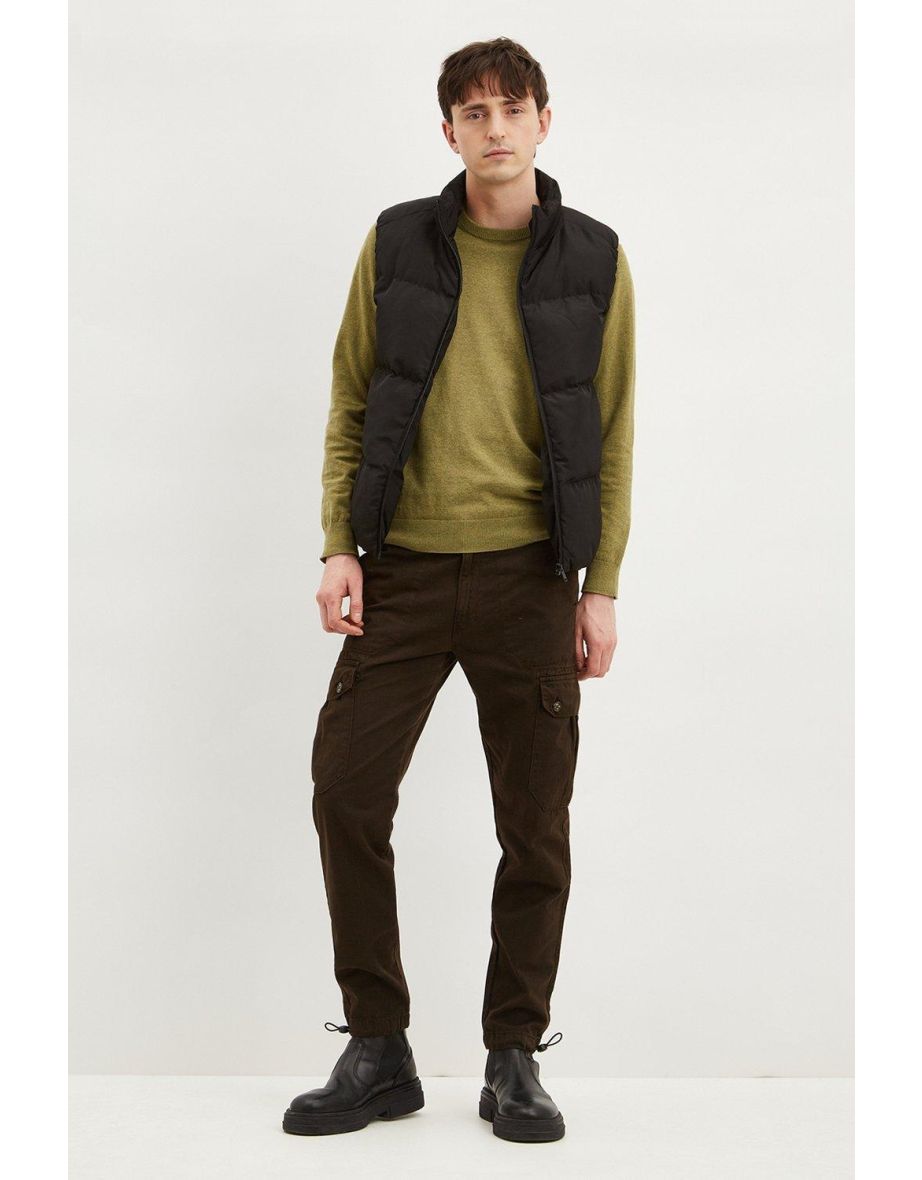 Slim Utility Cuff Hem Trousers