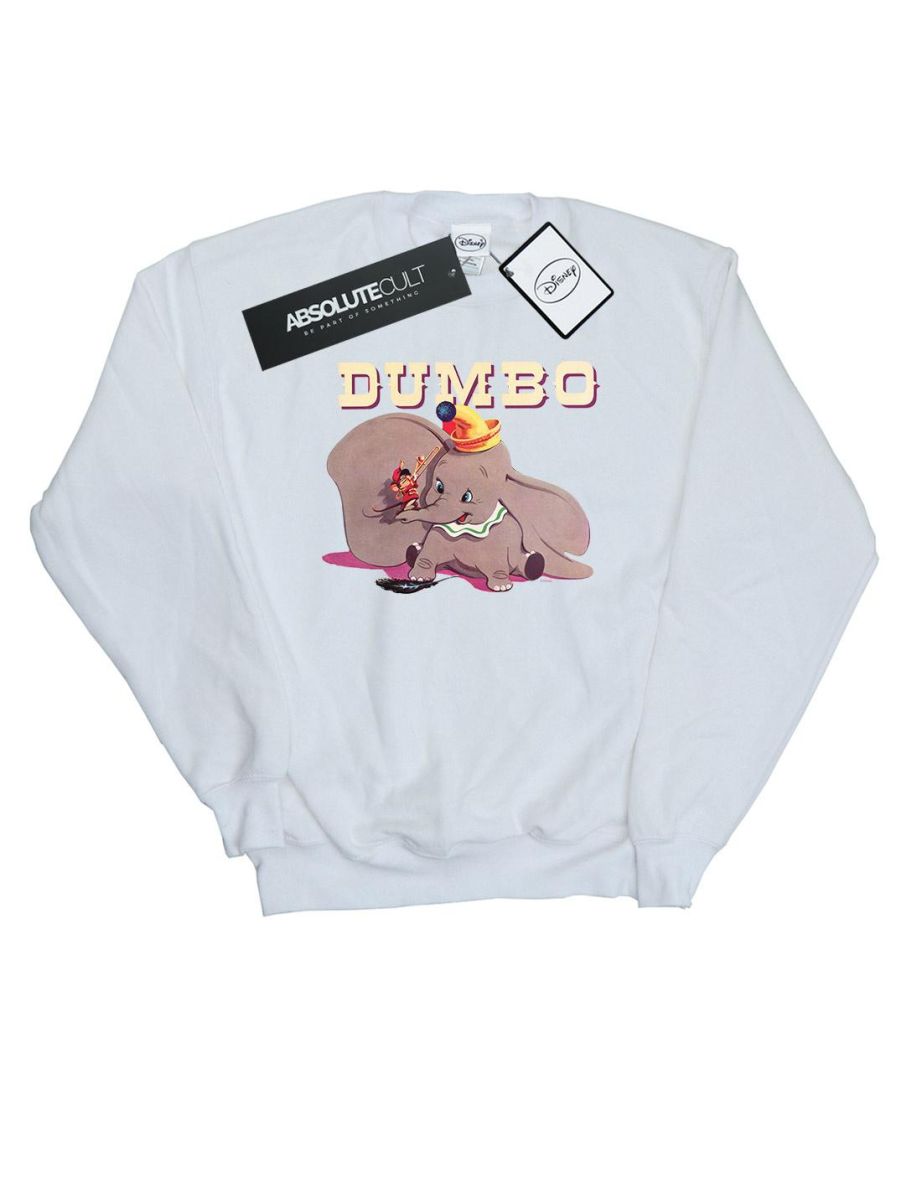 Disney Girls Dumbo Timothy´s Trombone Sweatshirt - White
