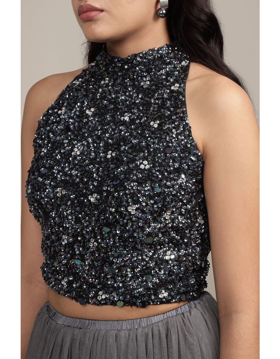 Gui Picasso Black Sequin Top - 12