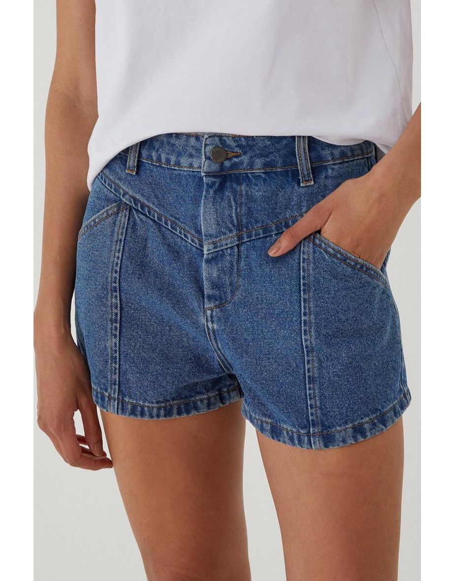 Distressed Denim Short - 3