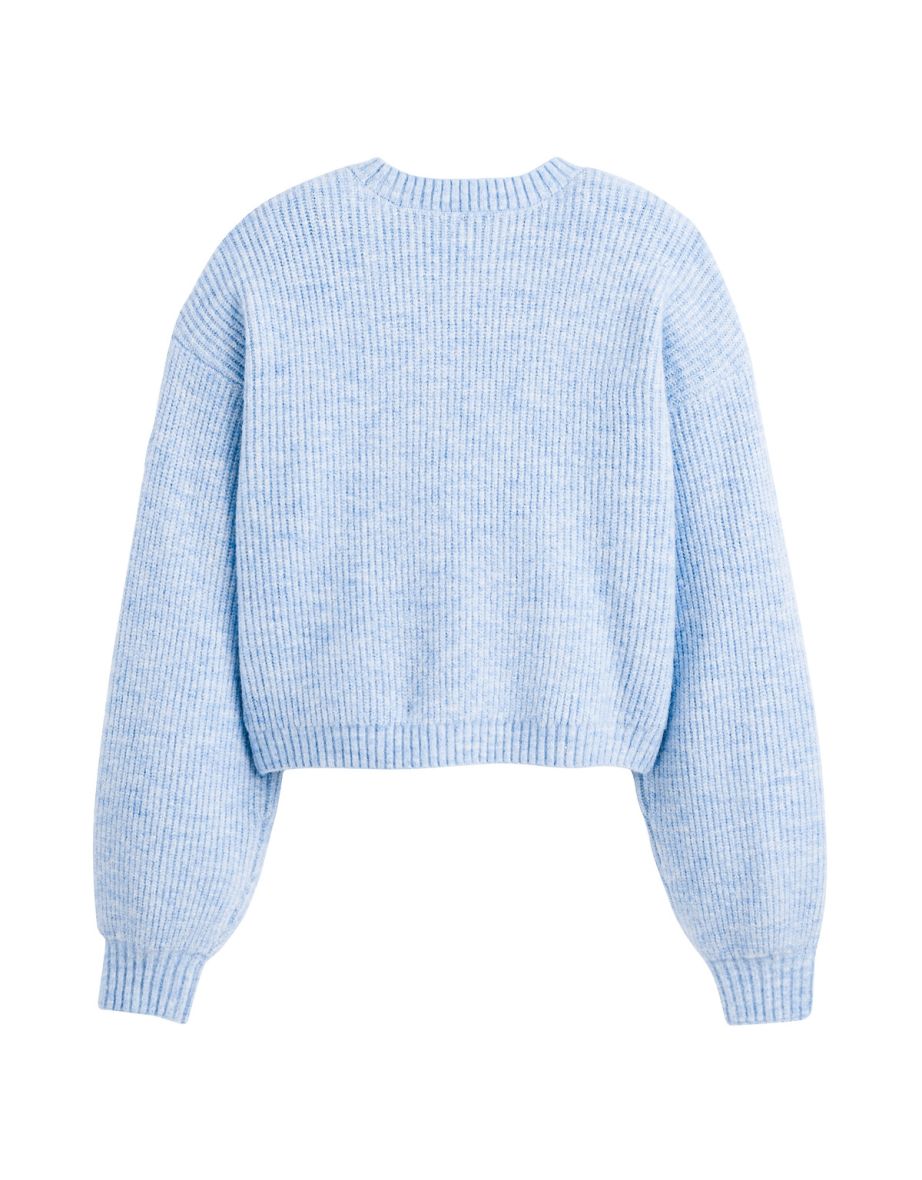 Loose Fit Jumper/Sweater in Fine Knit with Crew Neck - 2