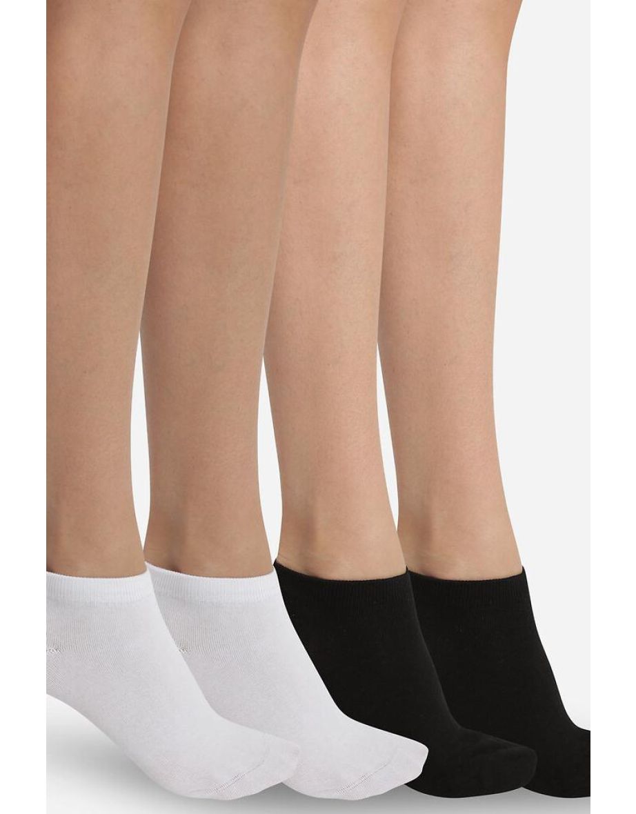 Pack of 2 Pairs of Trainer Socks in Cotton Mix