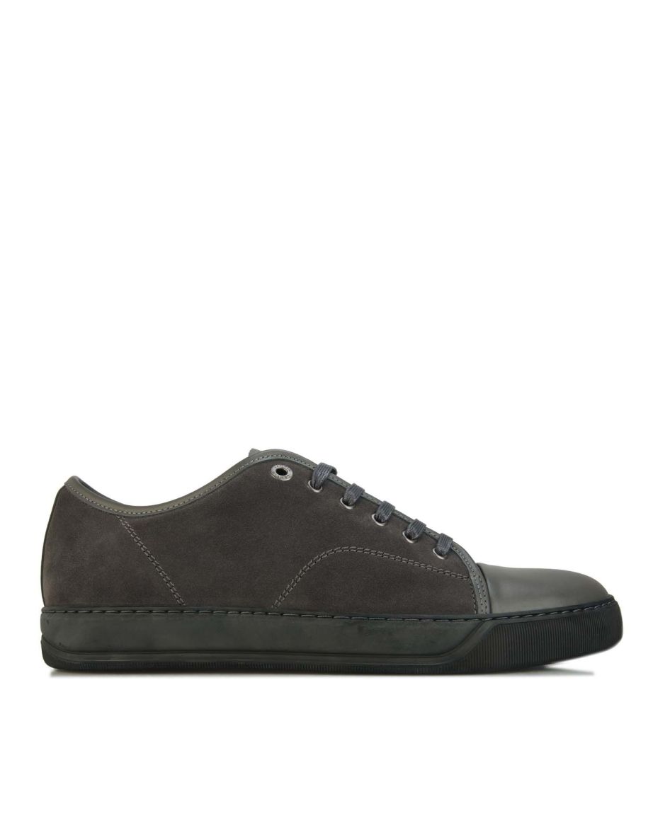 Lanvin grey suede on sale sneakers