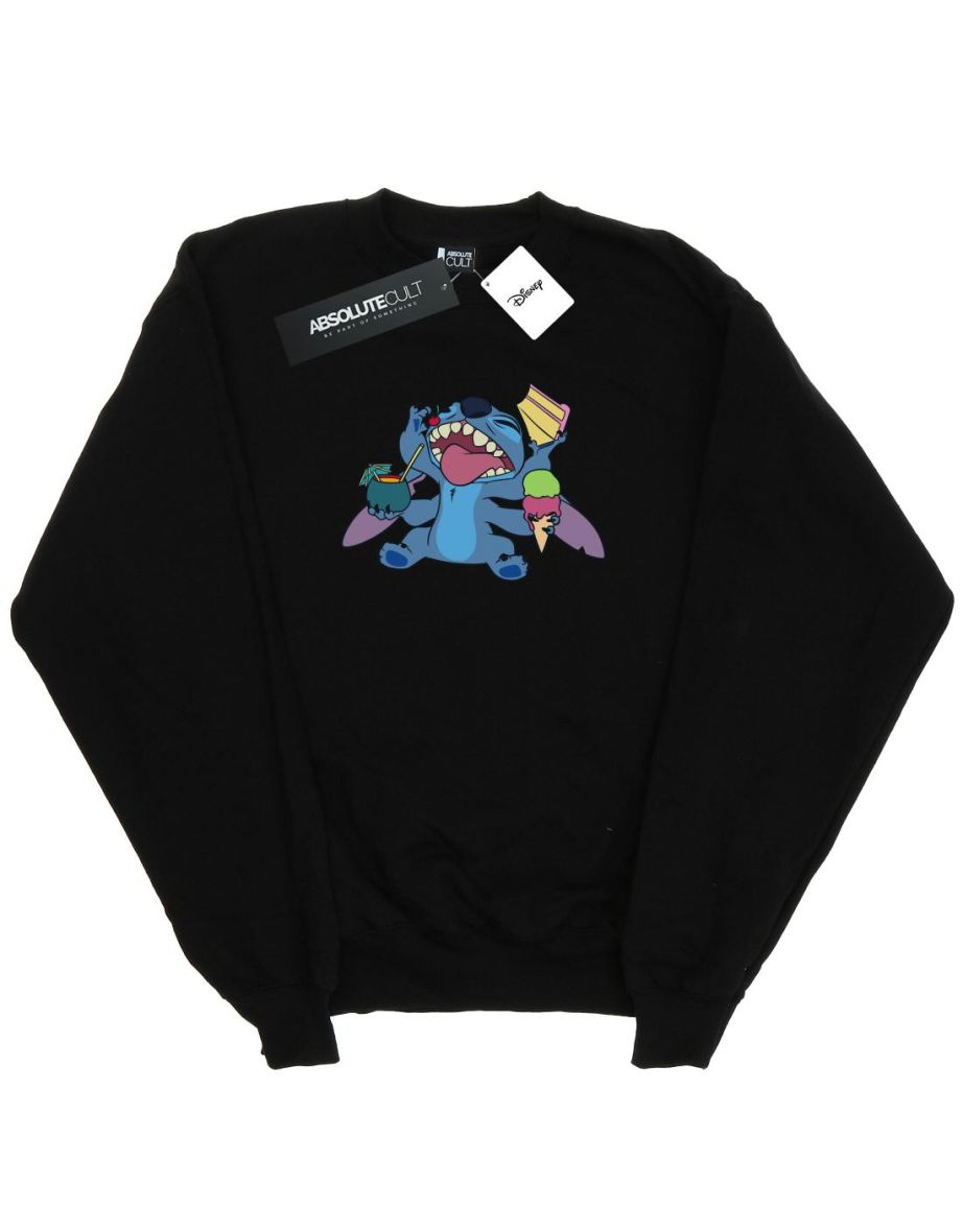 Disney Girls Lilo And Sitch Munchies Sweatshirt - Black