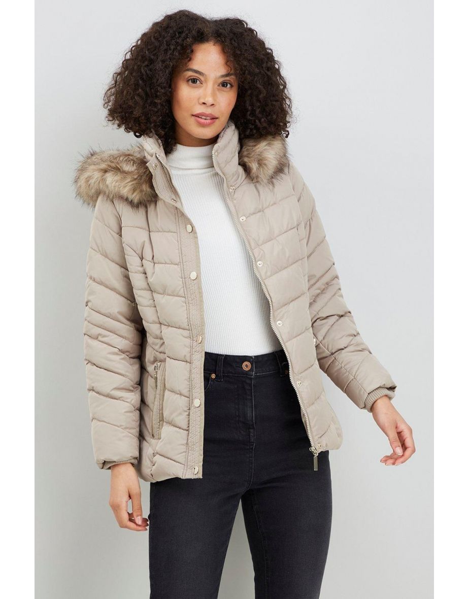 Wallis short store padded coat