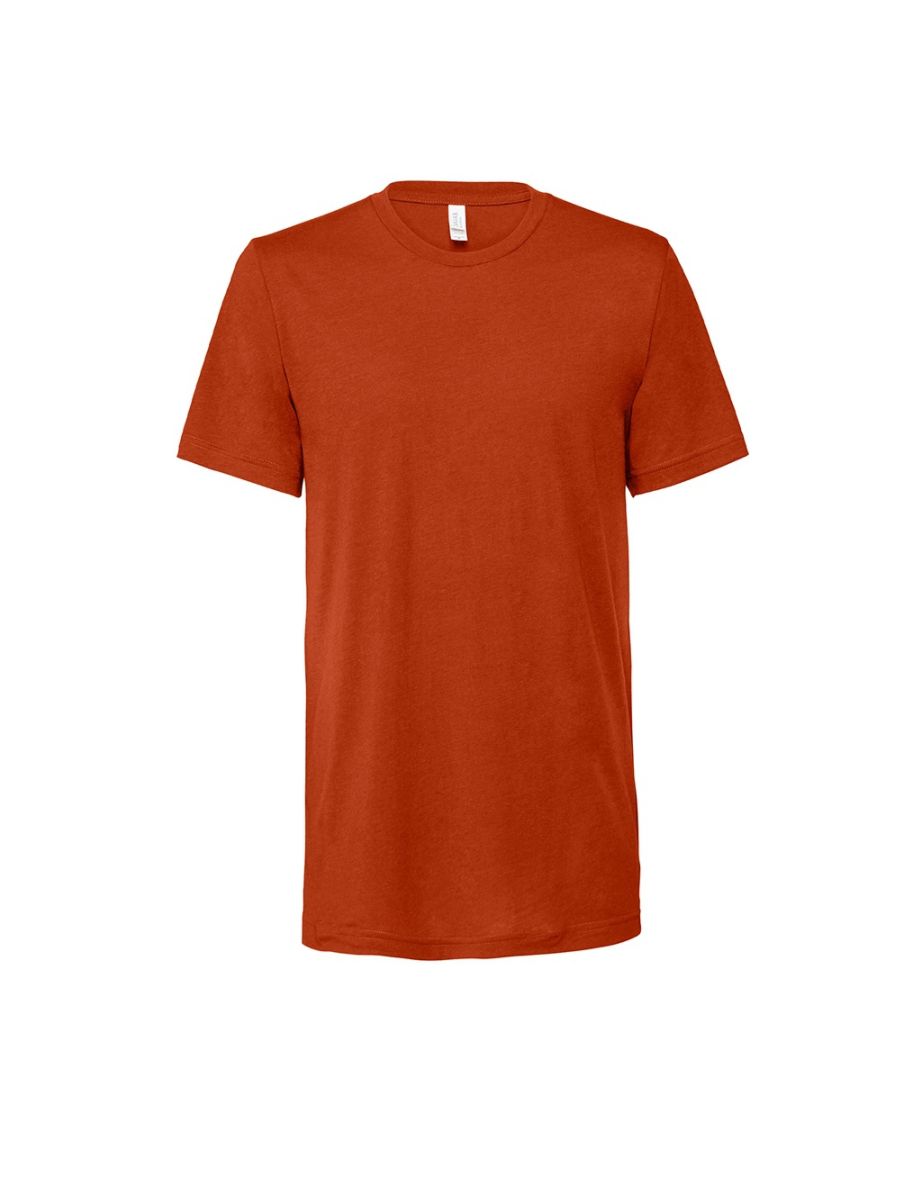 Bella + Canvas Adults Unisex Tri-Blend T-Shirt - Brick Triblend