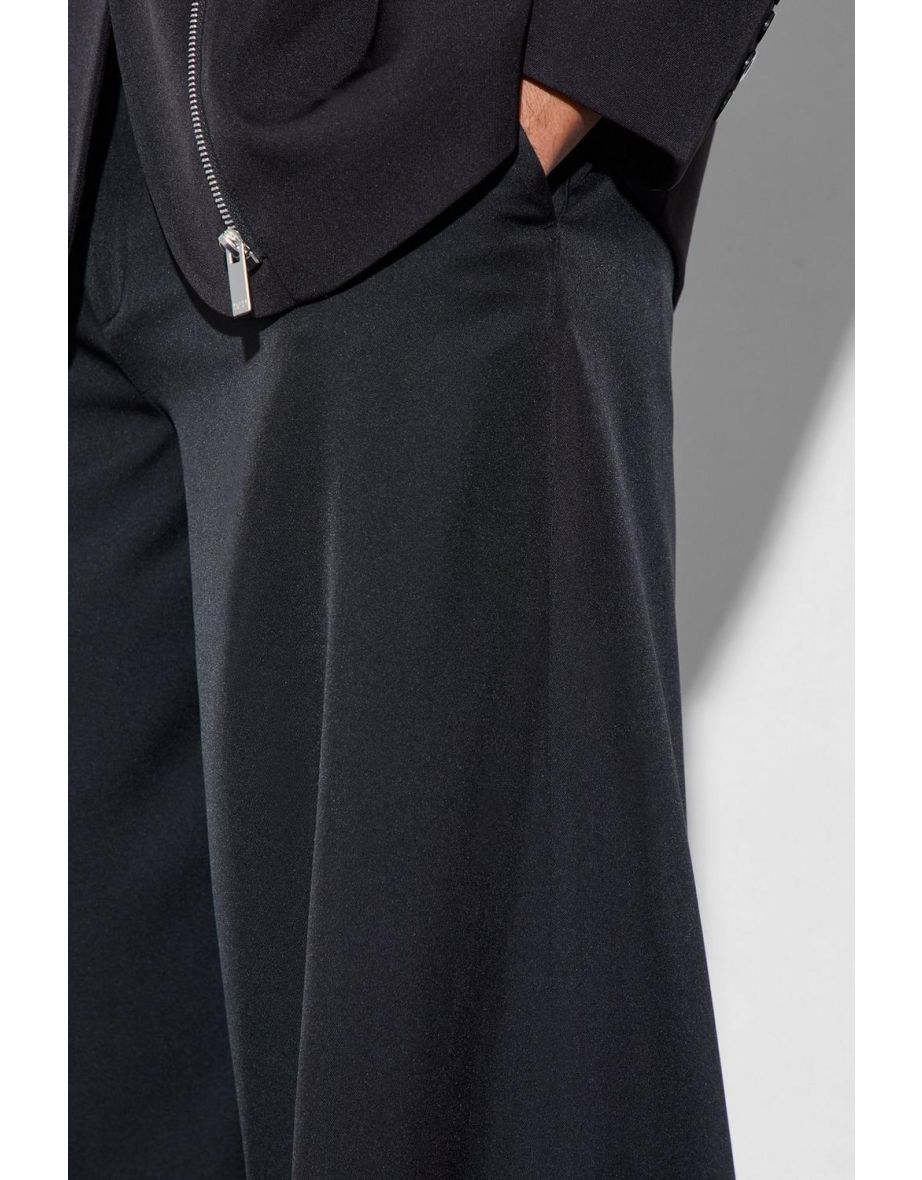Tailored Oversized Wide Leg Trousers - black - 2