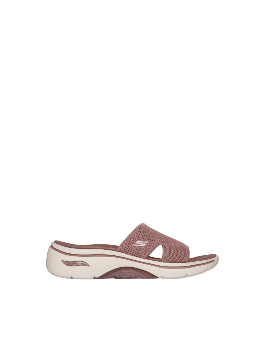 GO WALK ARCH FIT 2.0 SANDAL Slide Peekaboo Brown