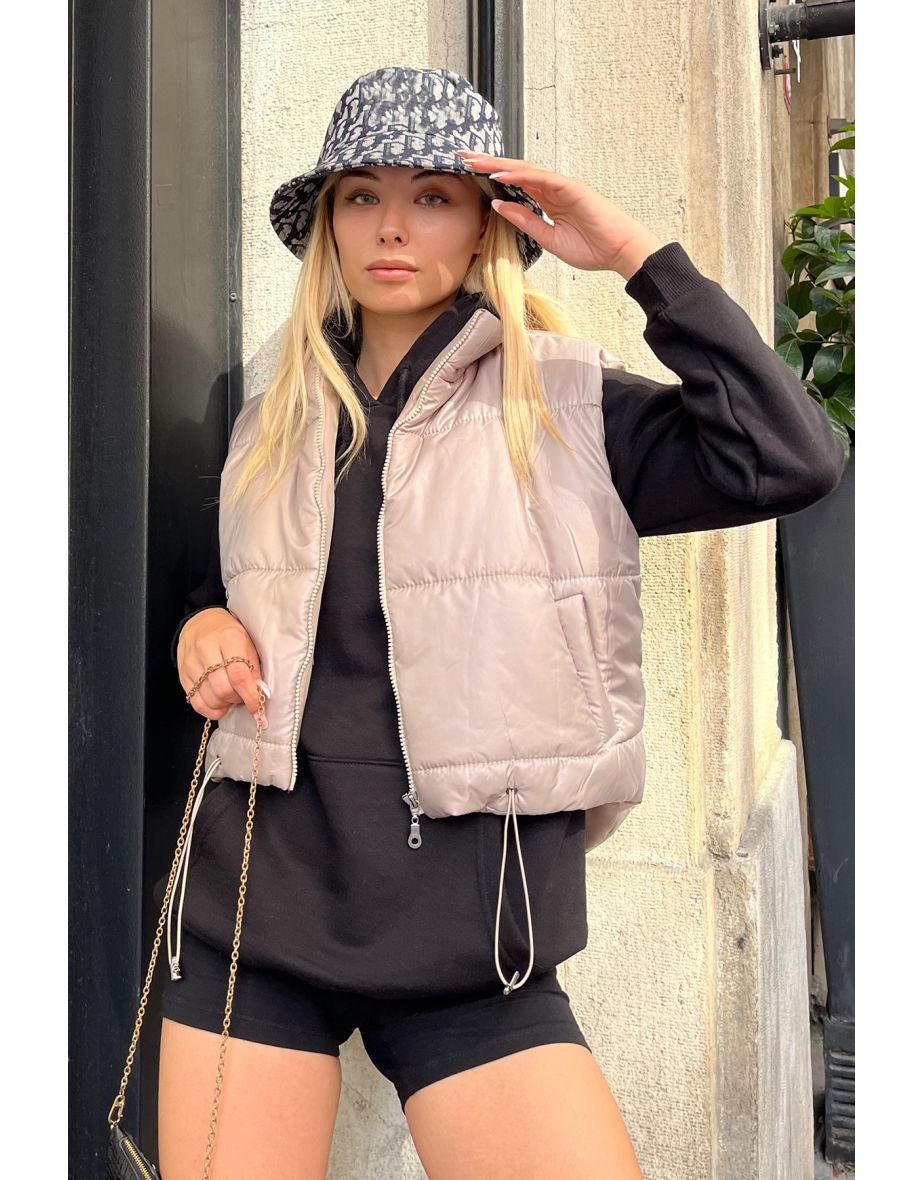 Vest - Beige - Puffer