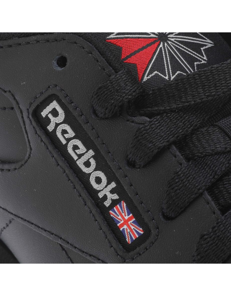 Women's Reebok Classics Classic Leather Trainers in Black - 4